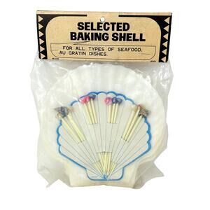 Nos Vintage Selected Baking Shells Japan Scallop Seafood Au Gratin Dishes Party